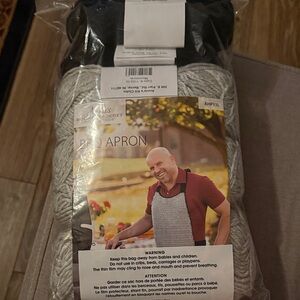 Annie’s Crochet Club BBQ Apron Kit in Black and Gray